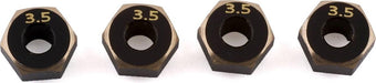 Samix SCX24 Brass Hex Adapter (4) (3mm) (0.5g)
