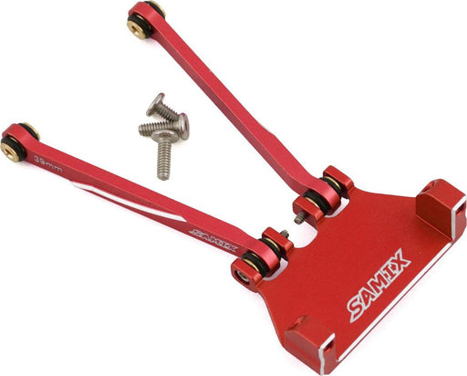Samix SCX24 Aluminum 4-Link Servo Mount w/39mm Links (Red) (EcoPower/Emax)