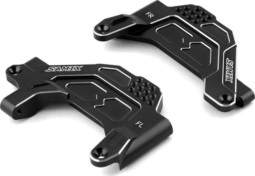 Samix SCX-6 Aluminum Front Shock Plate w/Panhard Mount (Black)