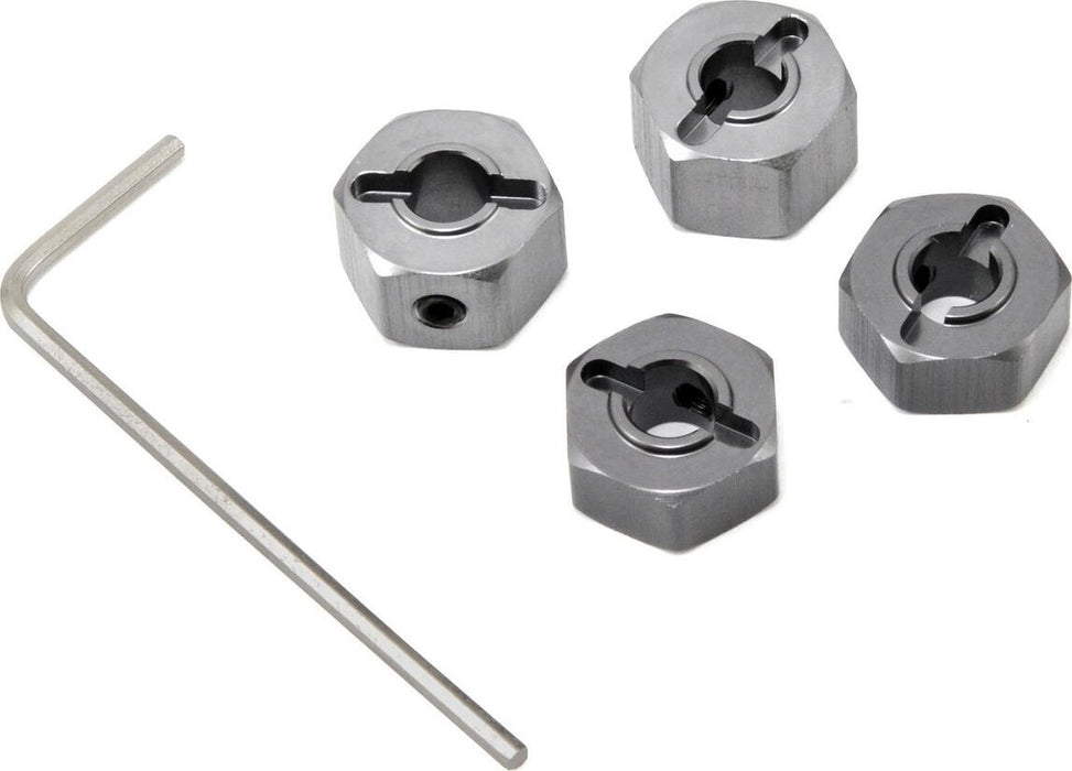 ST Racing Concepts 12mm Aluminum "Lock Pin Style" Wheel Hex Set (Gun Metal) (4)