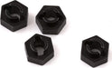 SSD RC SCX24 7mm Brass Wheel Hex (Black) (4) (1g)