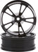 SSD RC V Spoke Aluminum Front 2.2” Drag Racing Wheels (Black) (2)