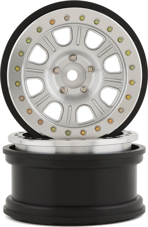 SSD RC 2.9” Bouncer Beadlock Wheels (Silver) (2)