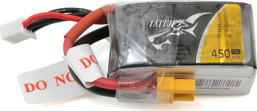 Tattu 3s LiPo Battery 75C (11.1V/450mAh)