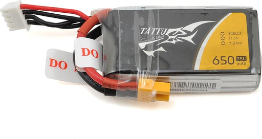 Tattu 3s LiPo Battery 75C (11.1V/650mAh)