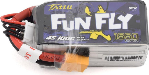 Tattu FunFly 4S LiPo Battery 100C (14.8V/1550mAh) (JST-XH)