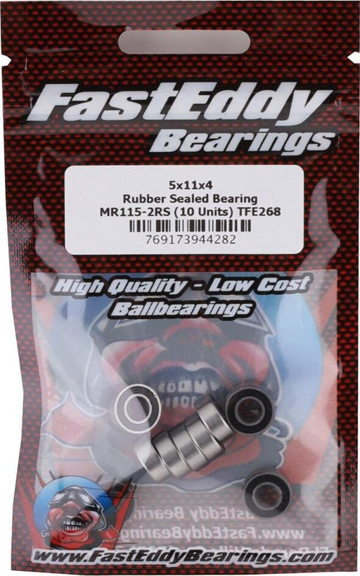 FastEddy 5x11x4mm Sealed Bearing Kit (10)
