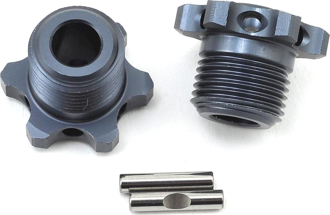 Tekno RC 17mm Narrow Aluminum Wheel Hub (Gun Metal) (2) (for TKR5580)