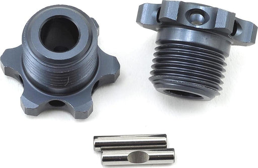 Tekno RC 17mm Narrow Aluminum Wheel Hub (Gun Metal) (2) (for TKR5580)