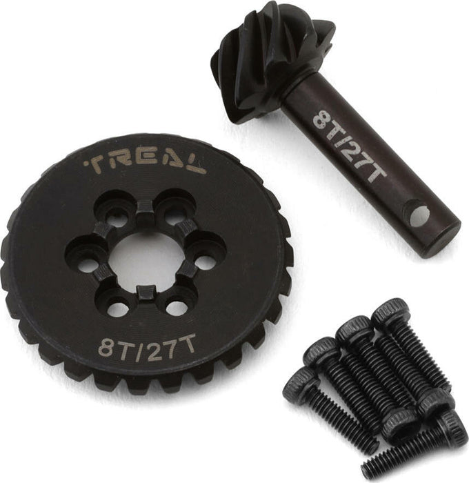 Treal Hobby Axial Capra/SCX10 III Overdrive Ring and Pinion (8T/27T)
