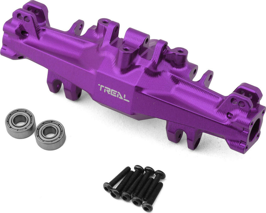 Treal Hobby Losi Mini LMT CNC Aluminum Axle Housing (Purple)
