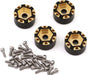 Treal Hobby Axial SCX24 1.0" Brass Beadlock Wheel Hub Spacers (4) (9mm) (4.4g)