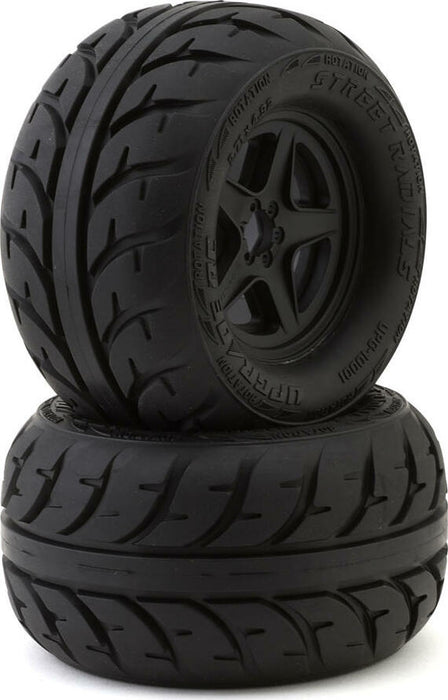 UpGrade RC Street Radials 2.8" Pre-Mounted On-Road Tires with 5-Star Wheels (2)