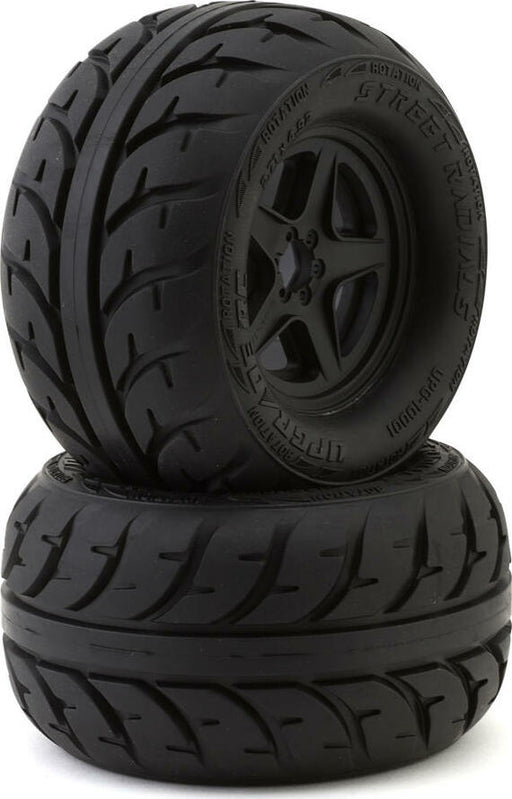 UpGrade RC Street Radials 2.8" Pre-Mounted On-Road Tires with 5-Star Wheels (2)