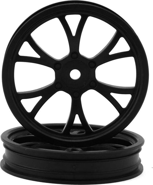 eXcelerate Super V Drag Racing Front Wheels (Black) (2) with 12mm Hex