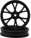 eXcelerate Super V Drag Racing Front Wheels (Black) (2) with 12mm Hex