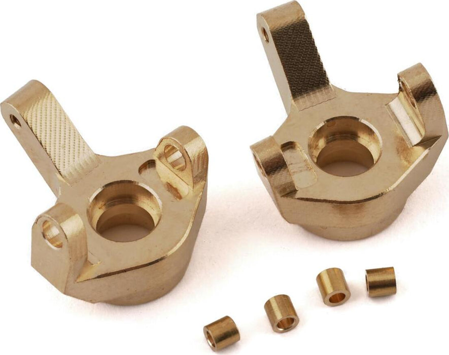 Yeah Racing SCX24 Brass Front Steering Knuckles (2) (7g)