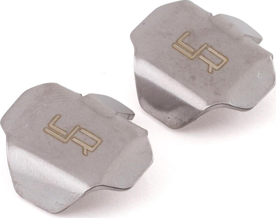 Yeah Racing SCX24 Stainless Steel Differential Skidplate Protectors (2)