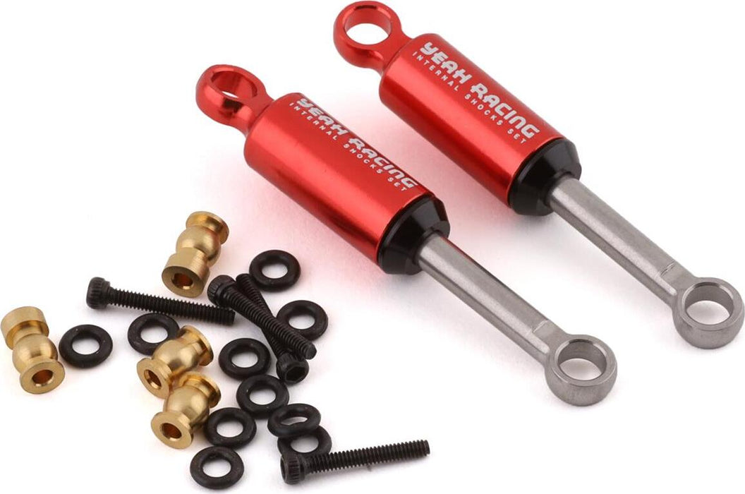 Yeah Racing SCX24 Internal Spring Shocks (2) (Red)