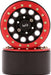 Yeah Racing 1.9" Aluminum F-RG Beadlock Wheels w/12mm Hex (Black/Red) (2)