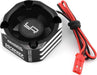 Yeah Racing 30x30mm Aluminum Case Booster Fan (Black)