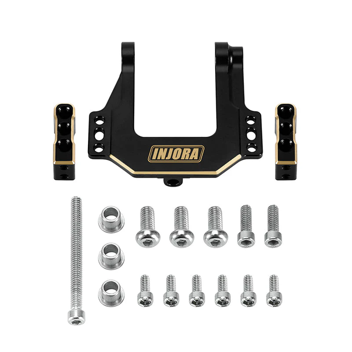 Adjustable Black Brass Servo Mount & Horn for 1/18 Redcat Ascent18 (RER30176)