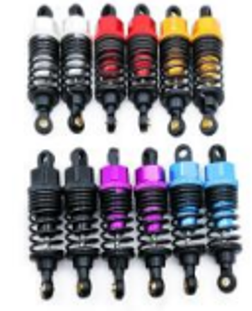 AZTAB 1/10th Scale Metal Shocks (Silver)