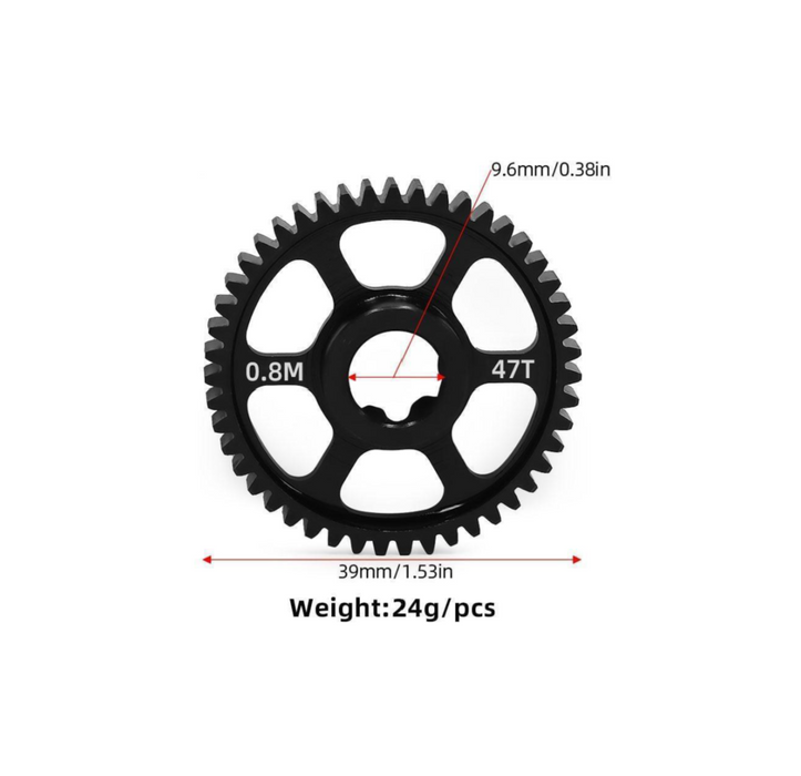 TRAXXAS MINI MAXX Steel Spur Gear 0.8M 47T