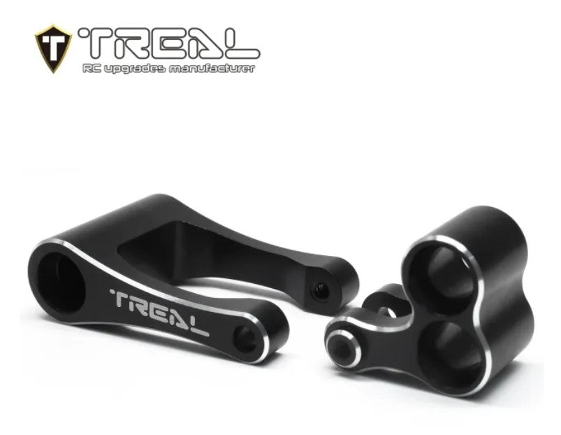 TREAL Losi Promoto MX Knuckle & Pull Rod, CNC Machined Aluminum 7075 Black