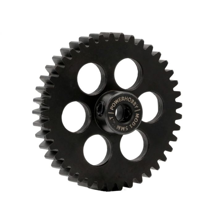 Powerhobby Hardened Steel Mod1 5mm Pinion Gear Mod 1 Speed Run / Drag Racing