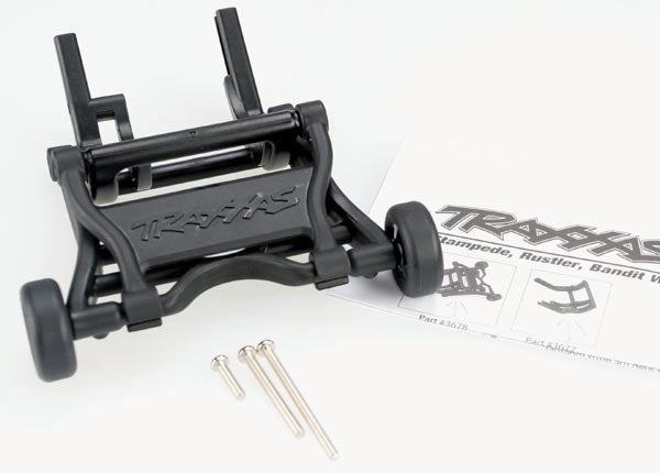 Wheelie bar, assembled (black) (fits Slash, Bandit, Rustler®, Stampede® series)
