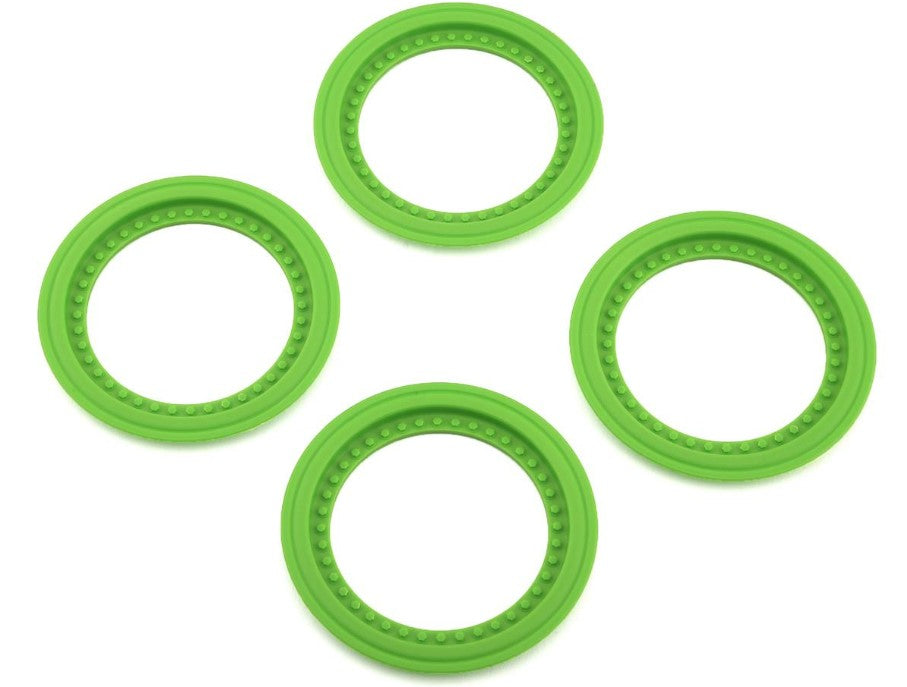 JConcepts Tribute Monster Truck Wheel Mock Beadlock Rings (Green) (4)