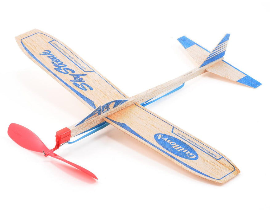 Guillows Sky Streak Balsa Rubber Band Propeller Powered Glider