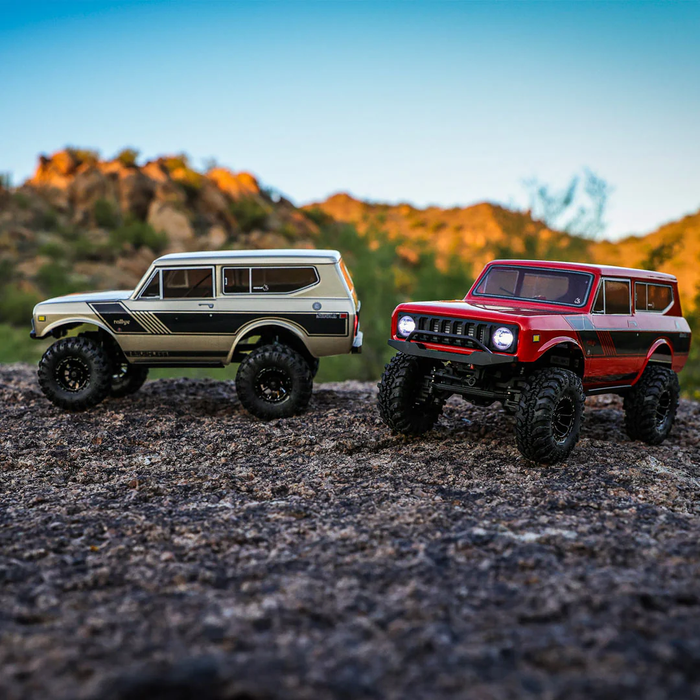 Redcat Ascent-18 International Scout II Brushless - 1/18 Scale Brushless Electric Rock Crawler-Red