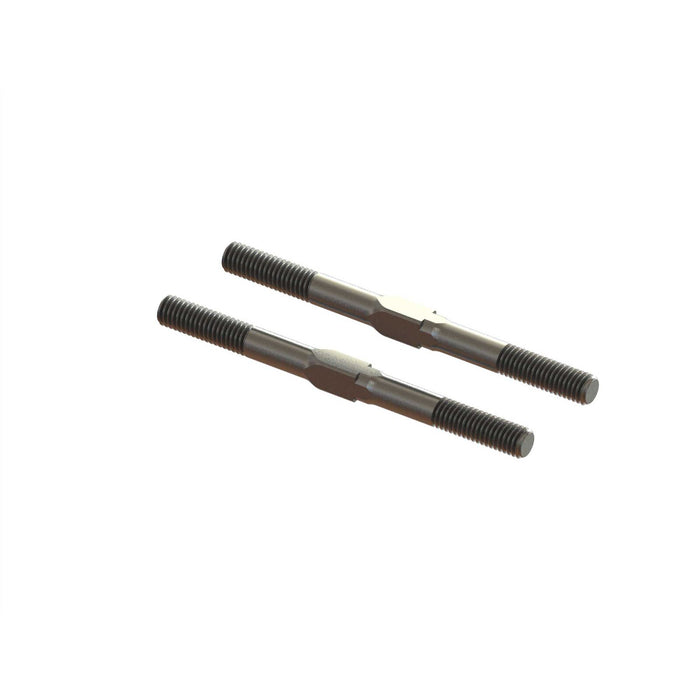 1/7 MOJAVE 6S Steel Turnbuckle M5x65mm Silver (2)