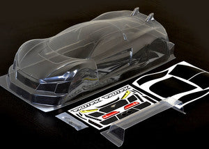 Exotek 190mm USGT R·Tek 1/10 Touring Car Sedan Body w/Wing (Clear)