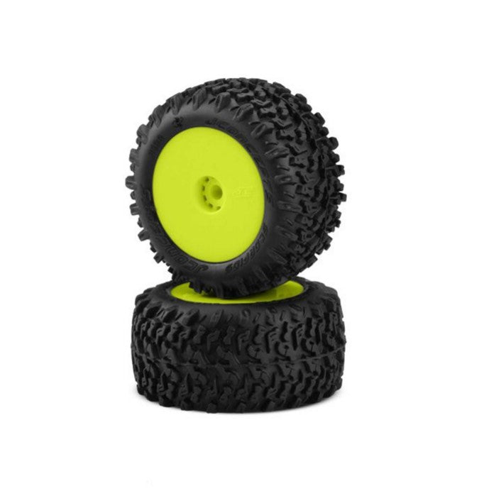 Scorpios Tires, Mounted Green Wheels, Green Compound (2): Mini-T/B