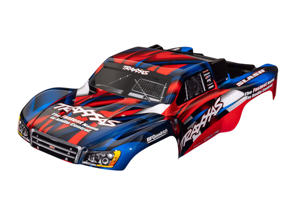SLASH 2WD, BODY, RED/BLUE