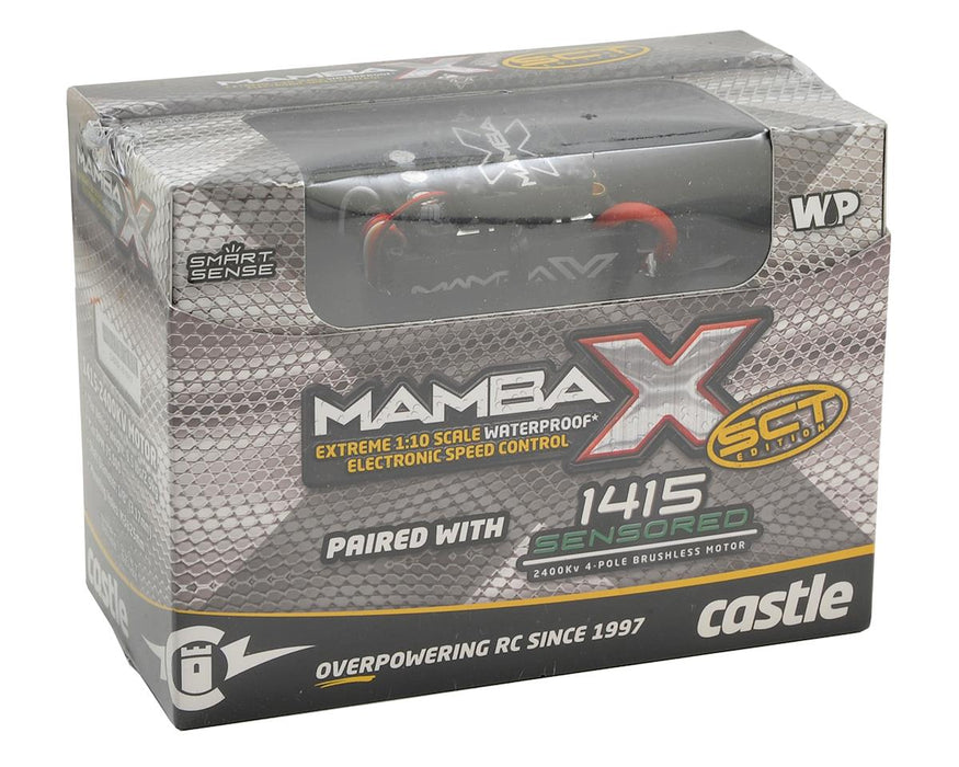 1/10 Mamba X SCT Waterproof ESC/1415-2400Kv Sensored Brushless Motor Combo: 4mm Bullet