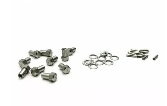 Treal Hardware for SCX24 Brass Extended Wheel Hubs