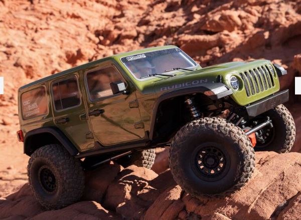 1/6 SCX6 Jeep JLU Wrangler 4X4 Rock Crawler RTR: Green