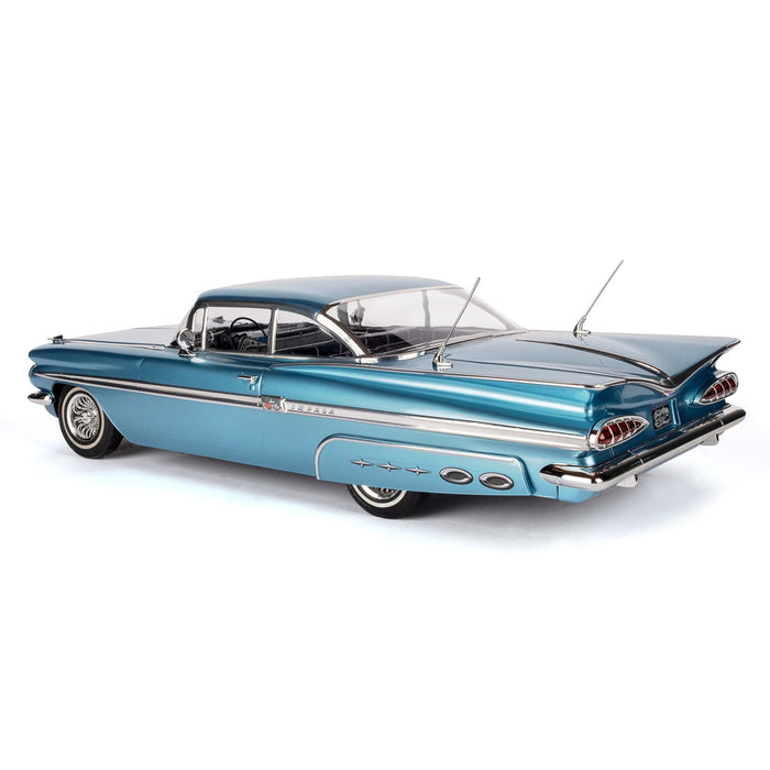 1:10 1959 CHEVROLET IMPALA HOPPING LOWRIDER BLUE