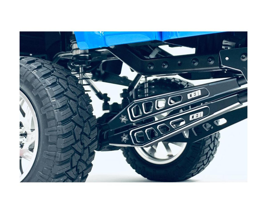 KAOS Suspension Linkage Set for F250 chassis, black anodized, CNC aluminum, 8pcs