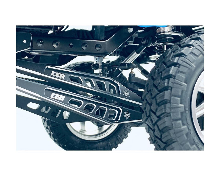 KAOS Suspension Linkage Set for F250 chassis, black anodized, CNC aluminum, 8pcs