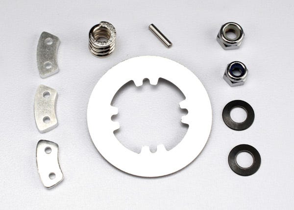 Rebuild kit (heavy duty), slipper clutch (steel disc/ aluminum friction pads (3)/ spring (1)/ 2x9.8mm pin/ 5x8mm MW/ 5.0mm NL (1)/ 4.0mm NL (1))