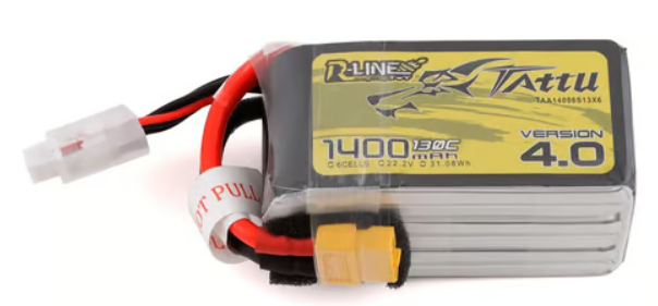 Tattu "R-Line 4.0" 6s LiPo Battery Pack 130C (22.2V/1400mAh) w/XT60 Connector