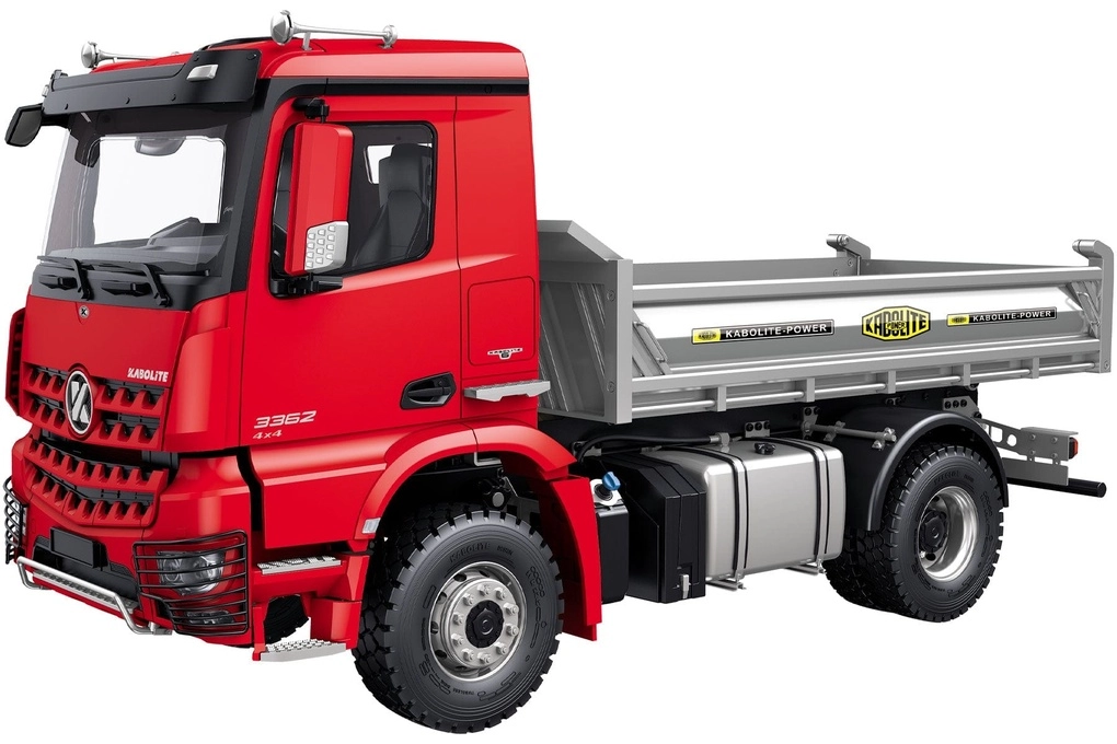Kabolite K3362 1/14 Scale Red 4x4 Hydraulic Dump Truck - RTR