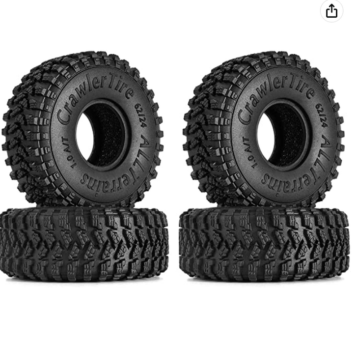 INJORA 62*24mm S4 All Terrain 1.0 Wheel Tires