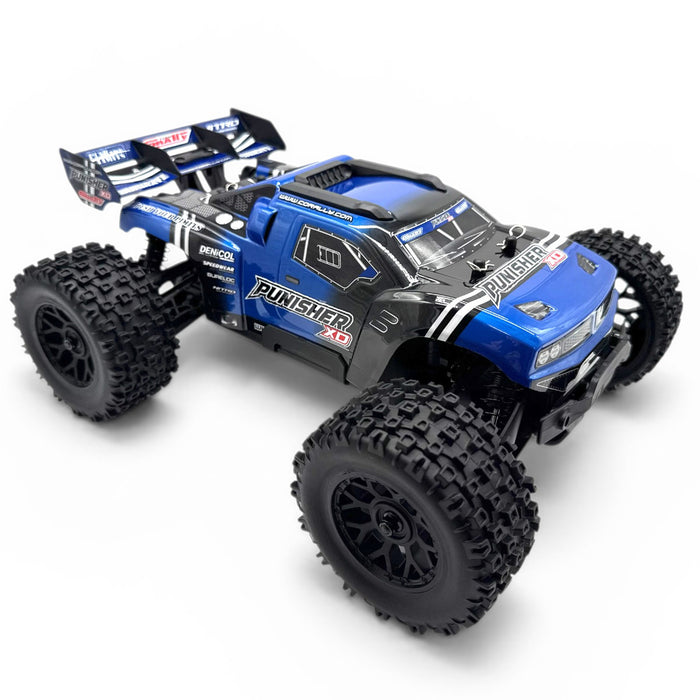 Punisher XD 4WD 2S Small Scale, RTR Monster Truck, Blue