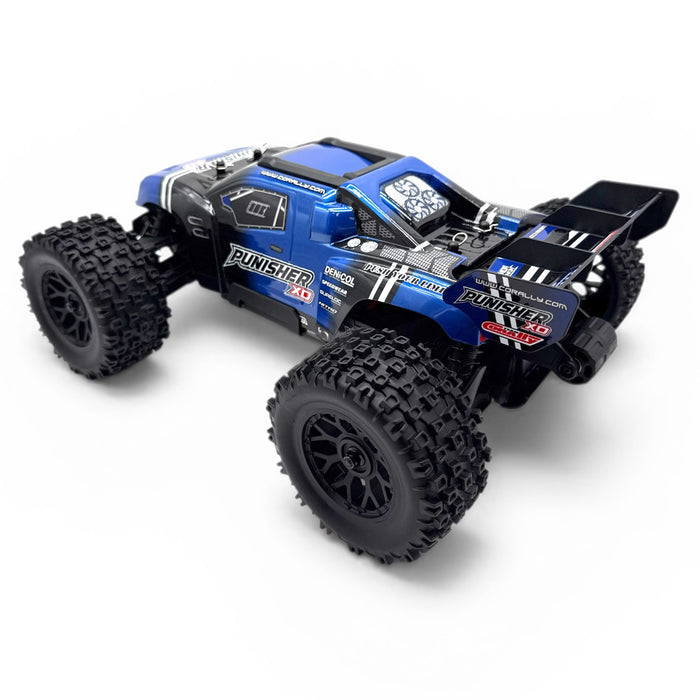 Punisher XD 4WD 2S Small Scale, RTR Monster Truck, Blue